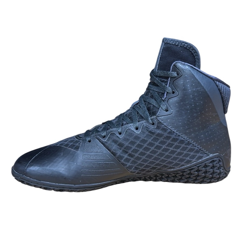 Adidas Mat Wizard 4 Black Carbon AC6971 Men's High Top Wrestling Shoes Size US 9 - Picture 9 of 13
